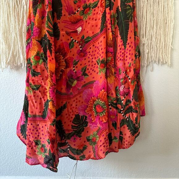 FARM Rio Pink and Orange Floral Maxi Dress - Picture 6 of 9